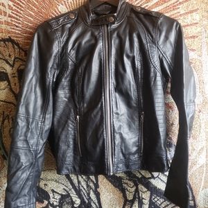 NWOT Hollister vegan leather biker jacket